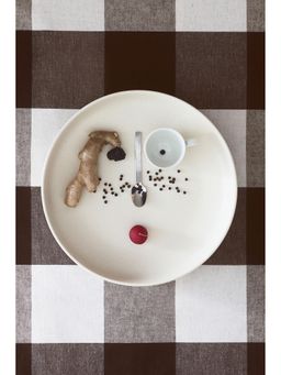 H&M - Brown Linen-Blend Tablecloth