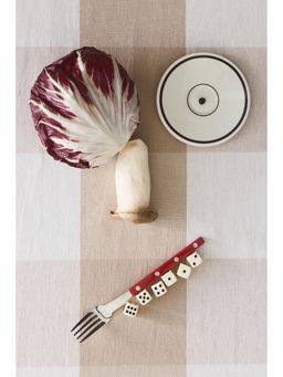 H&M - Beige Linen-Blend Tablecloth