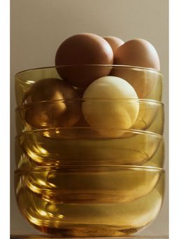 H&M - Yellow Glass Bowl