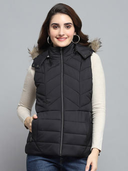 Monte Carlo - Black Solid Puffer Jacket
