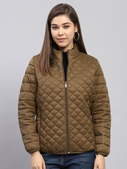 Monte Carlo - Khaki Solid Puffer Jacket