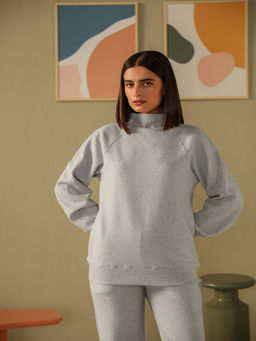 Muvazo - Grey Heather Ease Sweatshirt