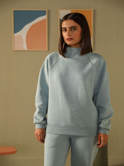 Muvazo - Blue Heather Ease Sweatshirt