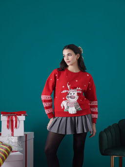 Muvazo - Santa's Cozy Ugly Cheer Sweatshirt