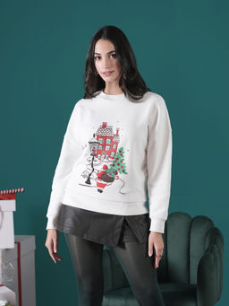 Muvazo - Snowy Castle Dreams Sweatshirt