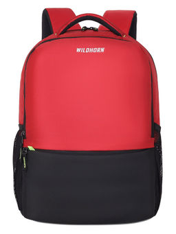 WILDHORN - Red Unisex Polyester Laptop Backpack