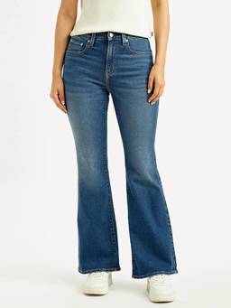 Levi's - 726 Blue Slim Bootcut Fit Mid Rise Jeans