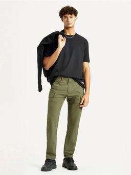 Levi's - Men's Olive Slim Fit Cargo Trousers