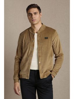 Louis Philippe - Men Casual Brown Solid Jacket