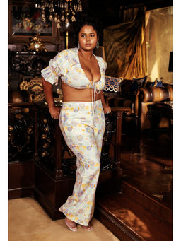 Lea Clothing - Josephina Floral Printed Linen Co-Ord (Set of 2)