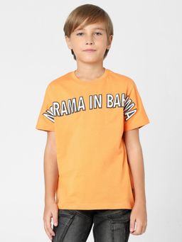 Jack & Jones Junior - Boys Orange Crew Neck T-shirt