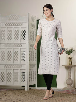 Stylum - Womens Cotton Blend Straight Kurta