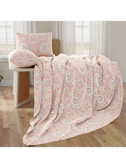 Layers - Lodi Medallion Cotton Double Bedsheet & Pillow Covers (Set of 3)