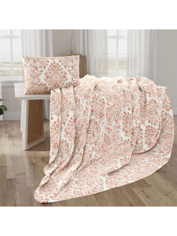 Layers - Multi-Color Kalampur Single Bedsheet & Pillow Covers (Set of 3)