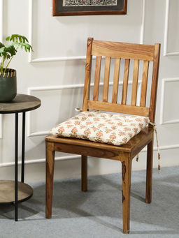 Fabindia - Orange Khus Cotton Printed Chair Pad