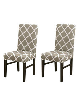 House of Quirk - Elastic Chair Cover Stretch Removable Washable Chair Slipcover Pack of 2