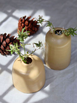 WEAVING HOMES - Cream Bud Vase