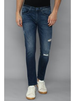 Allen Solly - Patterned Navy Jeans