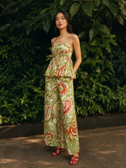 Poppi - Green Pearl Printed Co-ord Set