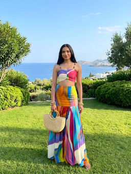 Poppi - Multi-Color Rainbow Printed Co-ord Set