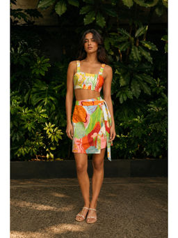 Poppi - Green Roma Printed Co-ord Set