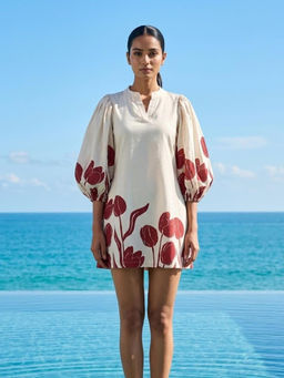 Poppi - Bud Printed Mini Dress