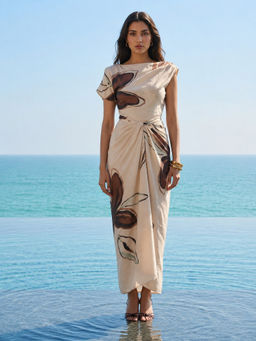 Poppi - Fawn Printed Wrap Dress