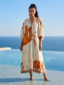 Poppi - Love Printed A- Line Dress