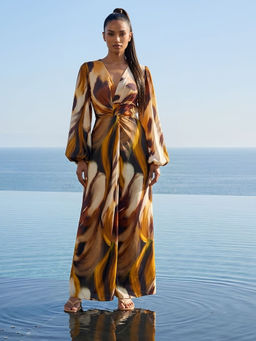Poppi - Wild Printed Maxi Dress