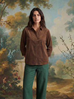 DaKauz - Brown Corduroy Cloud Shirt