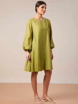 House of Mantra - Women Green Samira Dress