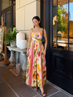 Poppi - Spring Printed Maxi Dress
