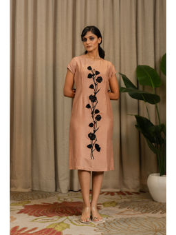 VANSHIKA AGARWAL LABEL - Pink Liorah Silk Dress