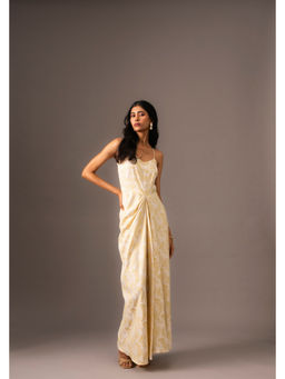VANSHIKA AGARWAL LABEL - Yellow Summer Polyester Dress