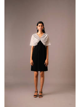 VANSHIKA AGARWAL LABEL - Black Esme Georgette Dress