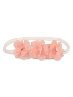 Baby Doe - Pink Georgette Floral Hair Band