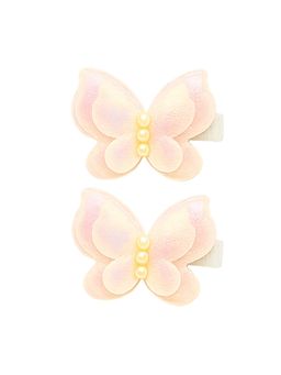 Baby Doe - Pink Viscose Embellished Hair Clips (Pack of 2)