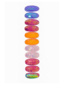 Baby Doe - Multi-Color Sequin Embellished Hair Clips (Pack of 11)