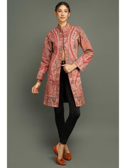Dusala India - Long Paisley Vintage Red Coat