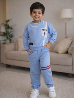 Little Surprise Box - Blue and White Stripes Sweatshirt and Jogger