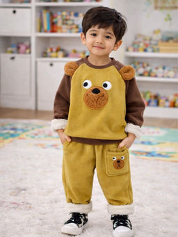 Little Surprise Box - Olive Bear 3Dears Sweatshirt and Jogger