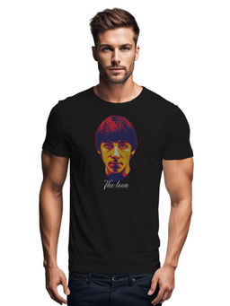 Tantra - Black Round Neck Graphic T-Shirt