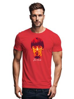 Tantra - Red Round Neck Graphic T-Shirt