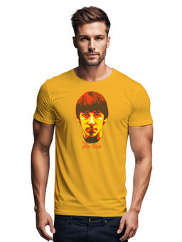Tantra - Yellow Round Neck Graphic T-Shirt