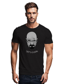 Tantra - Black Round Neck Graphic Printed T-Shirt