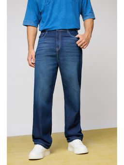 FREAKINS - Timeless Blue Mens Straight Jeans