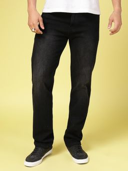 RIGO - Men Straight Fit Black Jeans