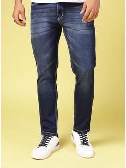 RIGO - Men Straight Fit Dark Blue Jeans