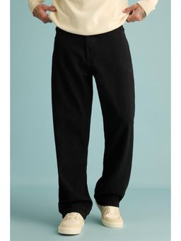 FREAKINS - Spruce Mens Black Wide Jeans