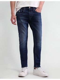 U.S. Polo Assn. Denim Co. - Mens Blue Solid Plain Jeans